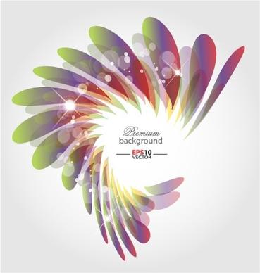 abstract shapes shiny background vector