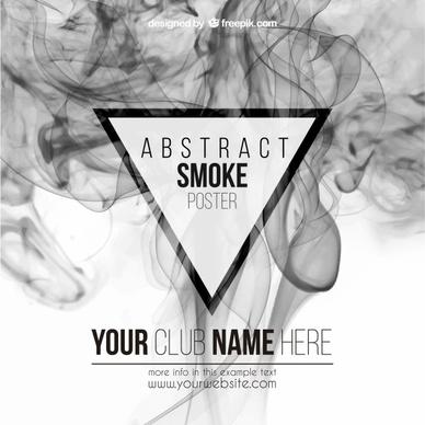 abstract smoke poster vector