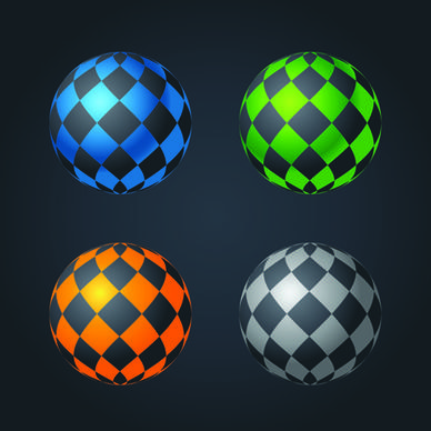 abstract spheres modern vector