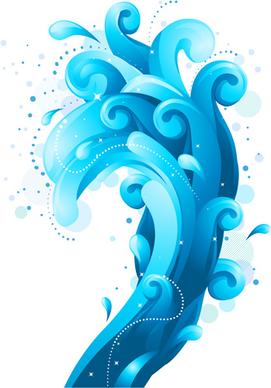abstract spindrift shiny background vector