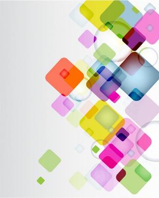 Abstract squares background