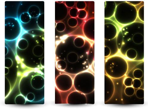 abstract starry sky vector banner