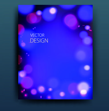 abstract style magazine or brochure cover vector
