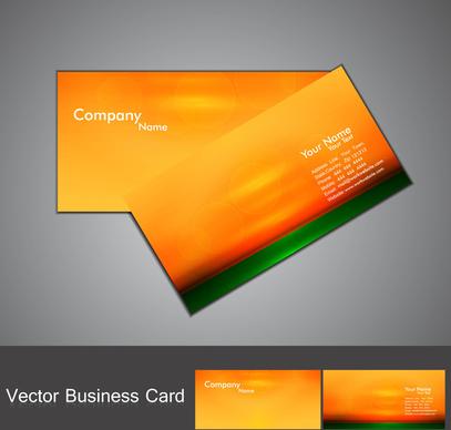 abstract stylish bright colorful business card set vector