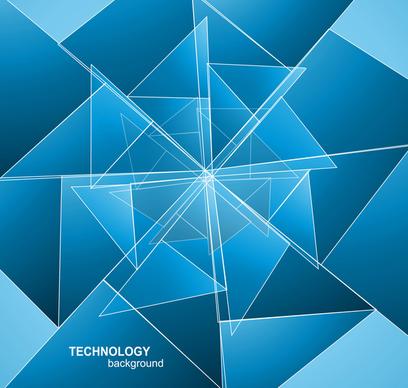 abstract stylish technology blue colorful wave background vector