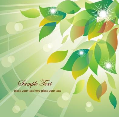 Abstract Summer Floral Vector Illustration