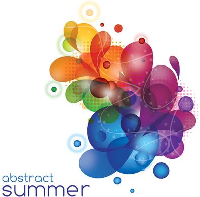 abstract summer vector graphic
