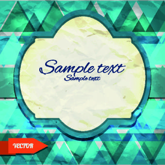 abstract tangram with frame background vector