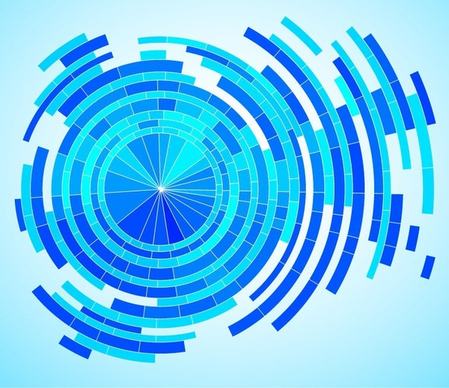 Abstract Tech Blue Background Vector Graphic