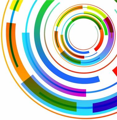 Abstract Technology Circles Vector Background
