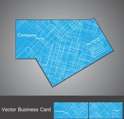 abstract tecnology business card set vector