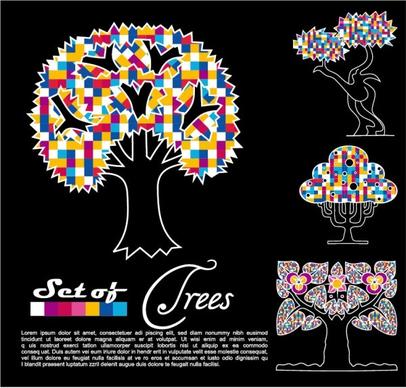 abstract trees vector 03 vector
