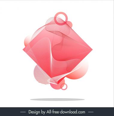 abstract triangle shape stylish background template dynamic wavy curves 