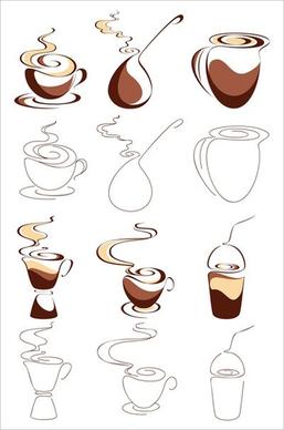 abstract vector graphic 1 coffee
