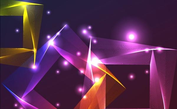 abstract 3d squares background sparkling colorful decoration