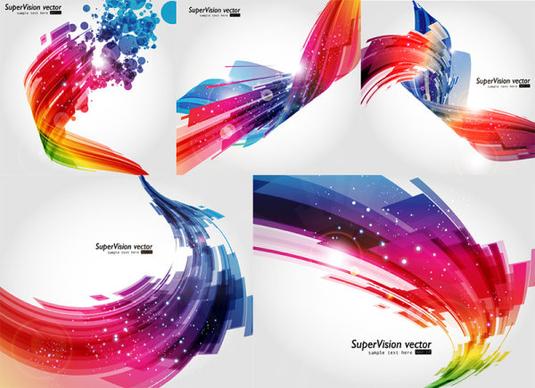 abstract visual effects background vector graphic
