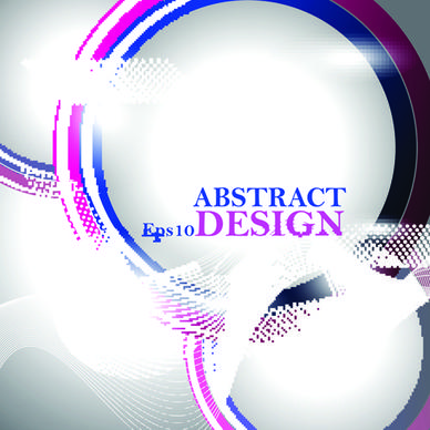 abstract waves elements vector background