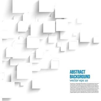 abstract white square background vector