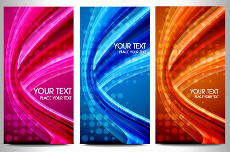 abstraction of modern business cards vector