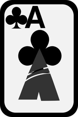 Ace Of Clubs clip art