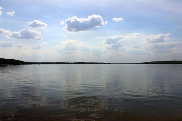 across the lake