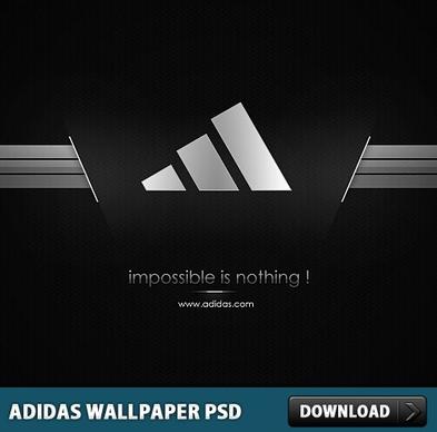Adidas Wallpaper PSD File