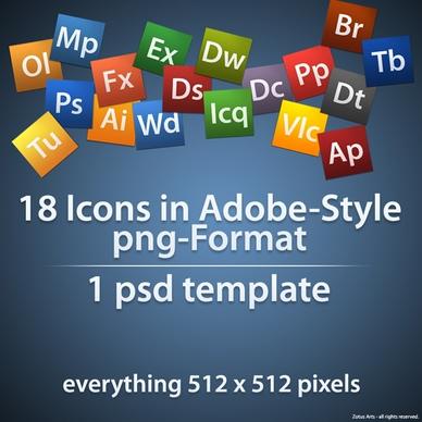 Adobe Style Icons icons pack