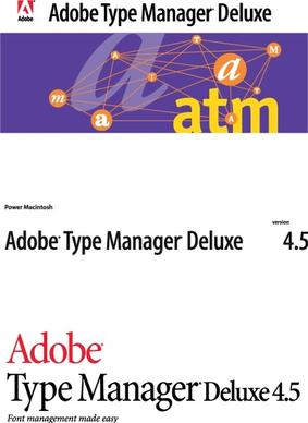 Adobe Type Manager logos