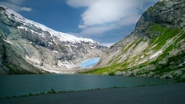 adventure arctic glacier lake landscape majestic
