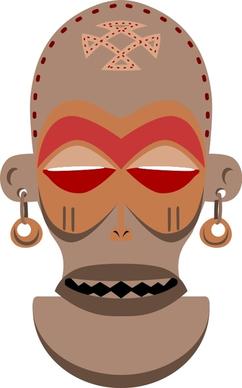 African Mask. Chokwe, Angola, Zaire