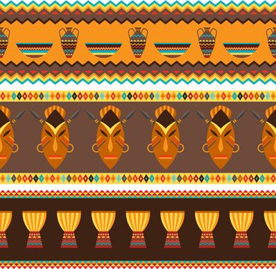 african style seamless vector pattern