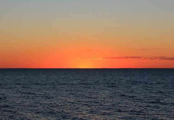 after sunset on washington island wisconsin