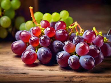 ai generated grapes backdrop picture elegant closeup