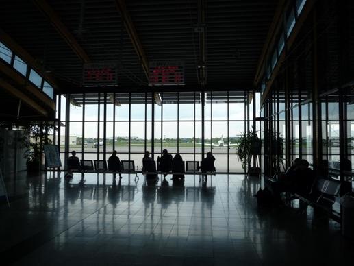 airport terminal waiting area