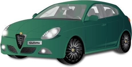 Alfa Romeo Giulietta Car Vector 