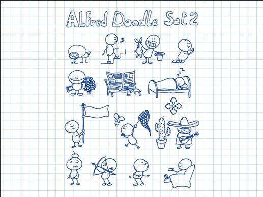 
								Alfred Doodle Set 2							