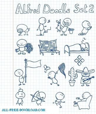 Alfred Doodle Set 2