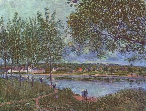 alfred sisley painting oil on canvas