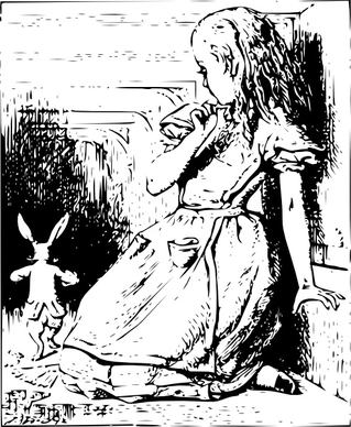 Alice And Bunny clip art