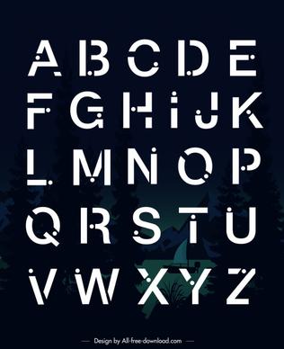 alphabet background modern contrast design