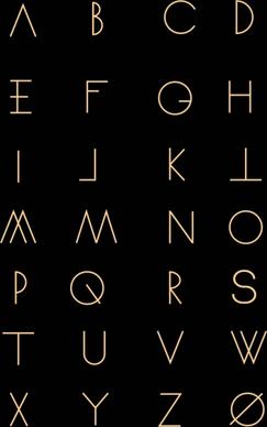 alphabet background simple flat texts capital lettering design