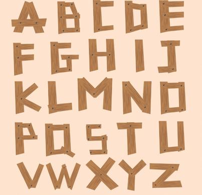 alphabet background wooden texts icons decoration
