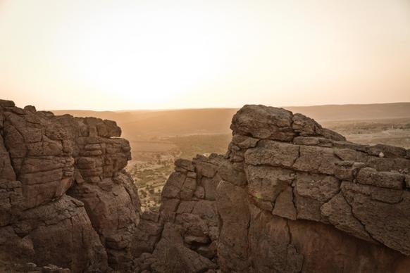 ancient desert dry hill horizon landscape monument