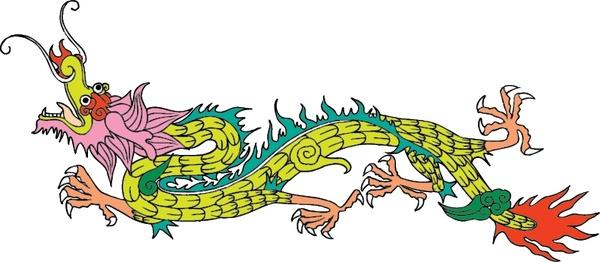 ancient dragon pattern vector