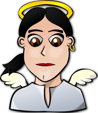Angel Face Cartoon clip art
