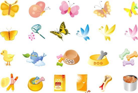 animals and pet food vector graphics