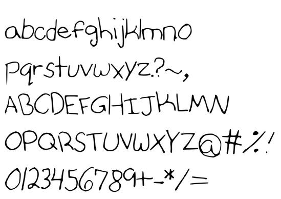 Annies Font with Faces
