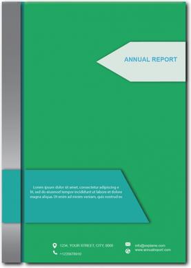 annual report template green annual report flyer green and blue report
