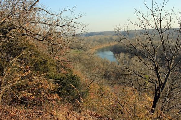 another bluff view at castlewood state park missouri