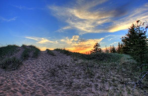 another sunset over the dunes at pictured rocks national lakeshore michigan